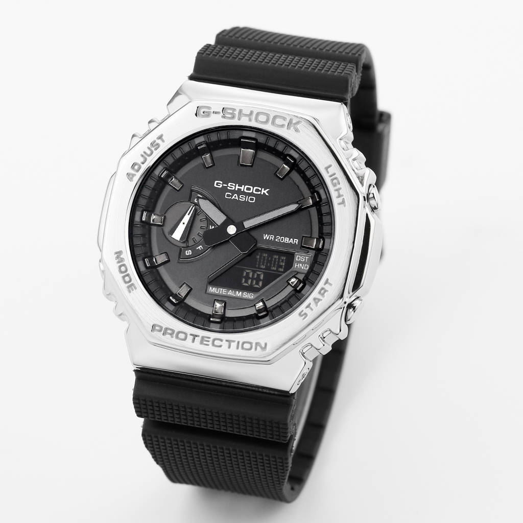 卡西欧GM2100农家橡树金属壳八角手表