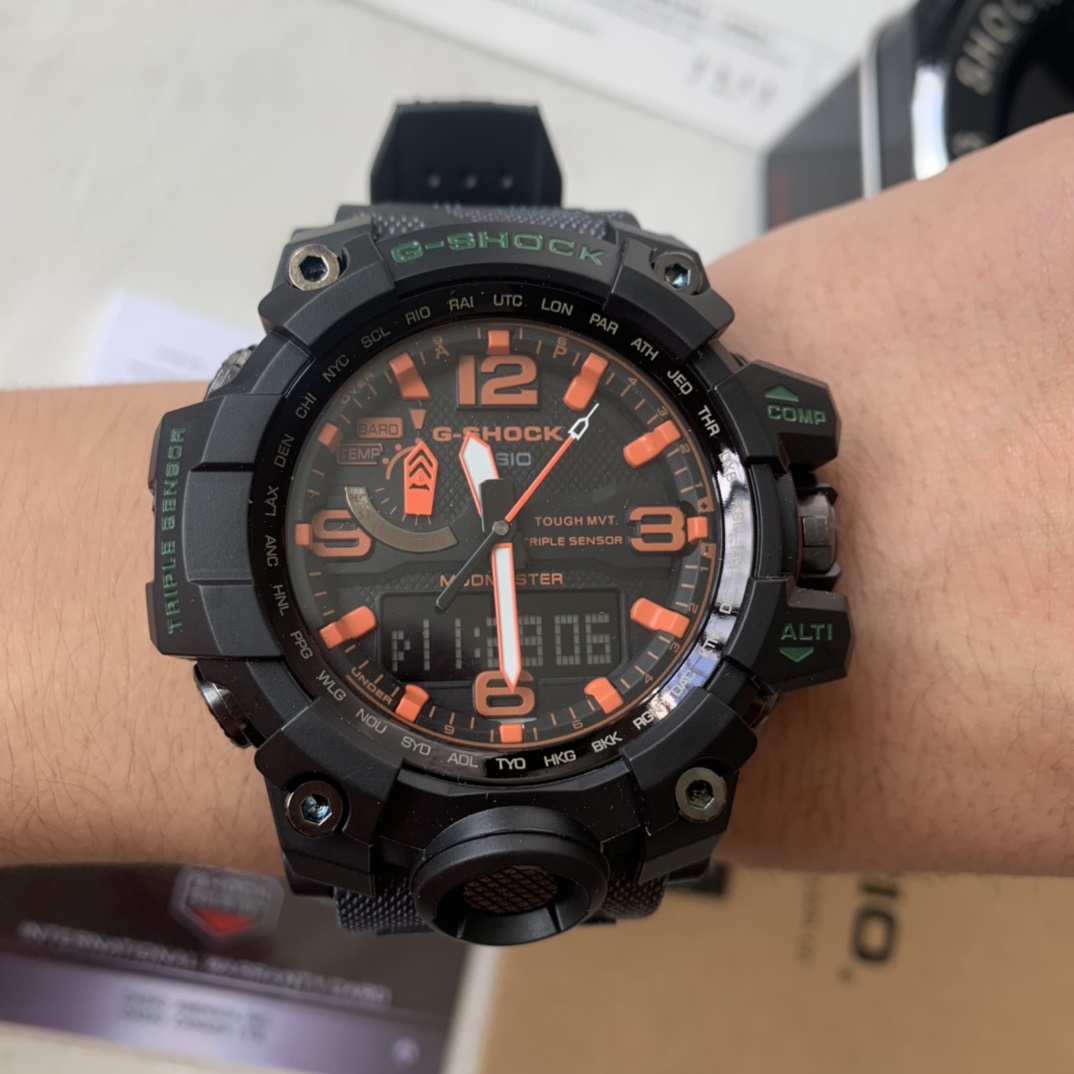 卡西欧  大泥王4号黑橙实拍图片