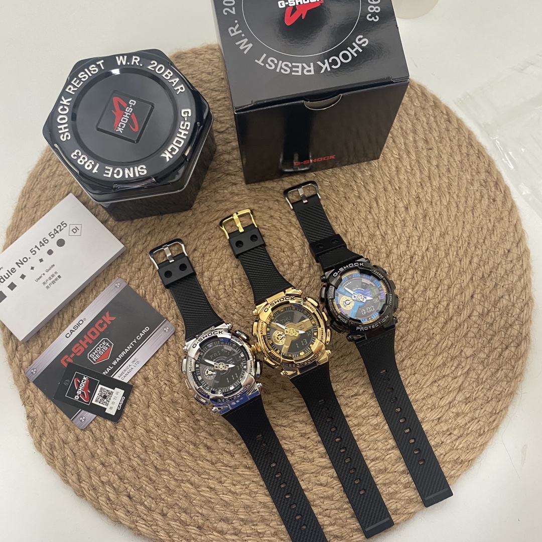 CASIO卡西欧G-SHOCK彩虹金属款潮流手表GM-110【白敬亭同款】